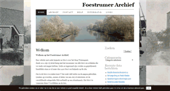 Desktop Screenshot of foestrumerarchief.nl